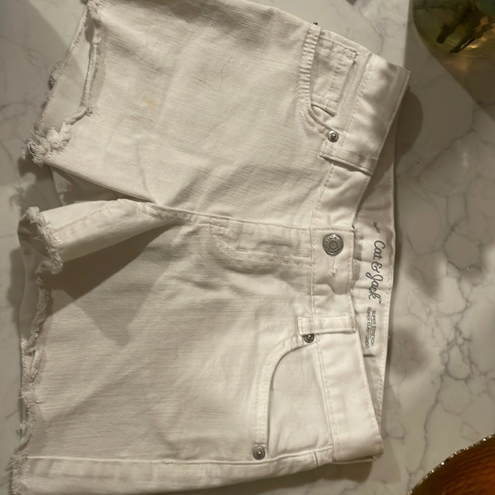 Cat & Jack white jean shorts